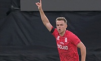 Sam Curran celebrates a wicket