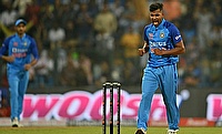 Shivam Mavi returned figures of 4-22 on his debut for India against Sri Lanka