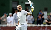 England's Joe Root celebrates 150