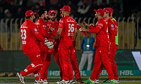 Islamabad United celebrate a wicket