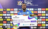 Man of the match, Johnson Charles of St Lucia Kings