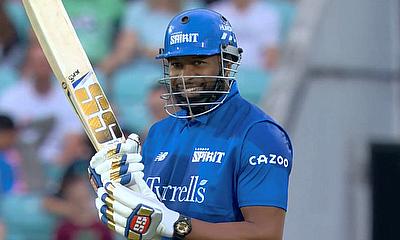 London Spirit's Kieron Pollard hit 34 off 11 balls