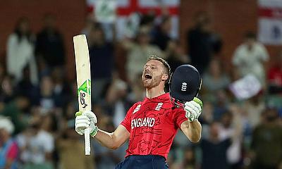 Jos Buttler celebrates historic win