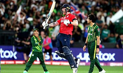 England's Ben Stokes celebrates