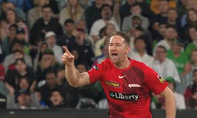 Melbourne Renegades' Tom Rogers celebrates