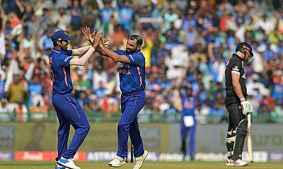 Mohammed Shami returned impressive figures of 3-18 from six overs