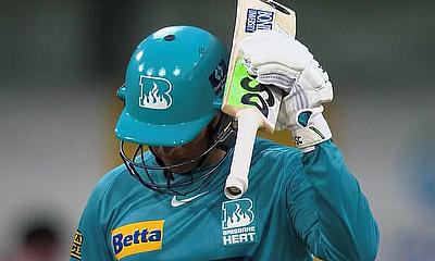 Brisbane Heat's Usman Khawaja 94 (55) today