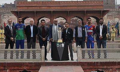 HBL PSL 8 trophy unveiled at historic Shalimar Gardens