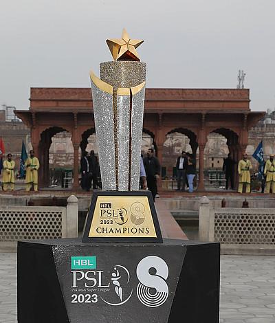 HBL PSL 8 trophy unveiled at historic Shalimar Gardens