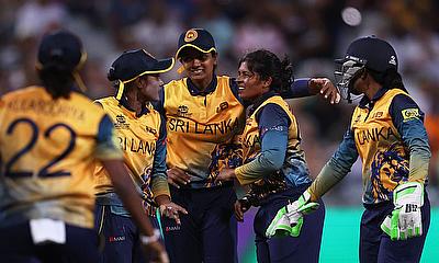 Sri Lanka Women celebrate