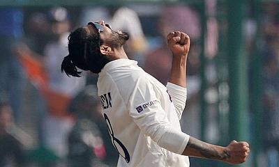 India's Ravindra Jadeja celebrates