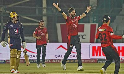 Shaheen Afridi celebrates