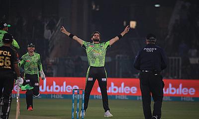 Lahore Qalandars Shaheen Afridi celebratesars