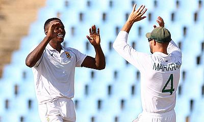 South Africa celebrate a wicket