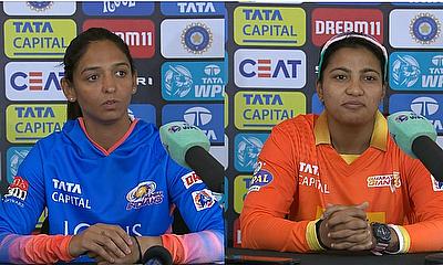 Sneh Rana, Gujarat Giants and Harmanpreet Kaur, Mumbai Indians