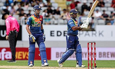 Sri Lanka's Perera Kusal celebrates his half century