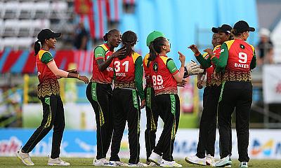 Guyana Amazon Warriors players celebrate