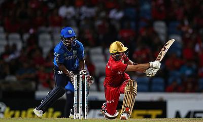 Lorcan Tucker of Trinbago Knight Riders batting