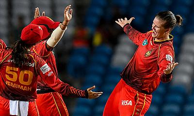 Trinbago Knight Riders Women celebrate