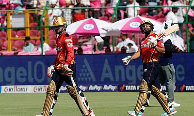 Punjab Kings' Priyansh Arya and Prabhsimran Singh walk in to bat Punjab Kings' Priyansh Arya and Prabhsimran Singh walk in to bat