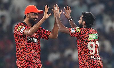 Sunrisers Hyderabad's Eshan Malinga celebrates after taking the wicket of Royal Challengers Bengaluru's Tim David caught out by Sunrisers Hyderabad's Heinrich Klaasen TATA IPL 2025 Match 65: Kishan shines as Hyderabad defeat Bengaluru