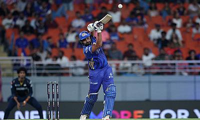 Mumbai Indians' Rohit Sharma in action Mumbai Indians' Rohit Sharma in action