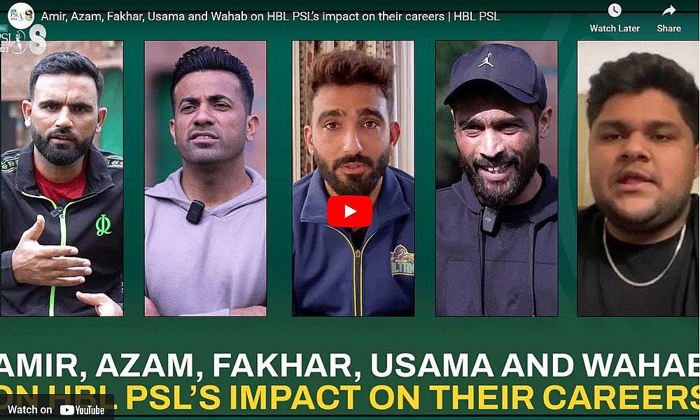 Azam and Usama join Amir, Fakhar, Wahab on HBL PSL’s impact on their careers