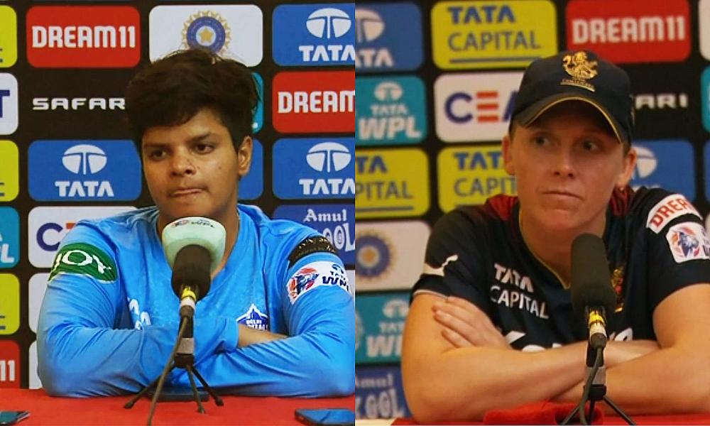 Heather Knight Royal Challengers Bangalore and Shafali Verma Delhi Capitals