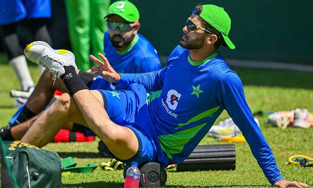 Shaheen Afridi (right) said a century of Test wickets 'would be a big achievement for me'